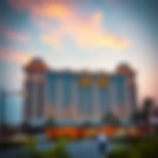 A stunning view of برج افينيو التعاون showcasing its architectural grandeur