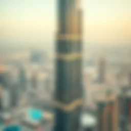 Panoramic view of Burj Khalifa showcasing its architectural brilliance
