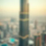 Architectural Marvel of Burj Khalifa Panoramic view of Burj Khalifa showcasing its architectural brilliance