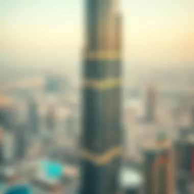 Architectural Marvel of Burj Khalifa Panoramic view of Burj Khalifa showcasing its architectural brilliance