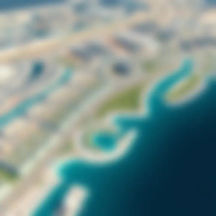 Strategic Layout of Business Bay Master Plan Conceptual map of the Business Bay Master Plan highlighting key zones
