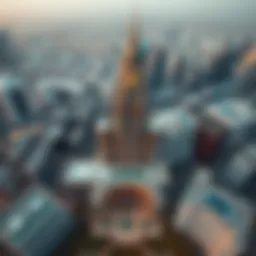 Aerial view of Capital Plaza showcasing its modern architecture