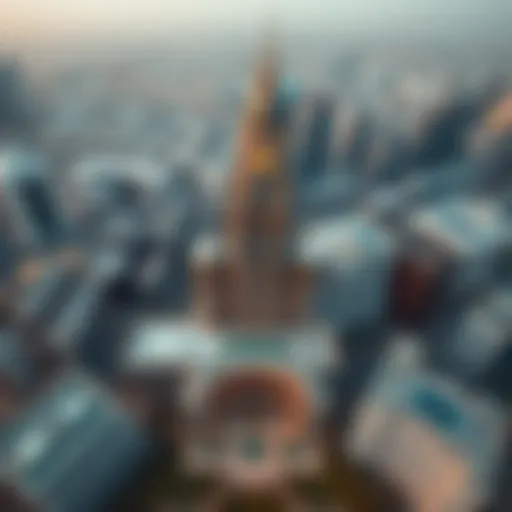 Aerial view of Capital Plaza showcasing its modern architecture