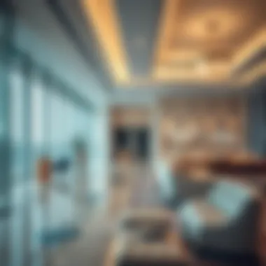 Interior design features of Capital Plaza highlighting its luxury finishes