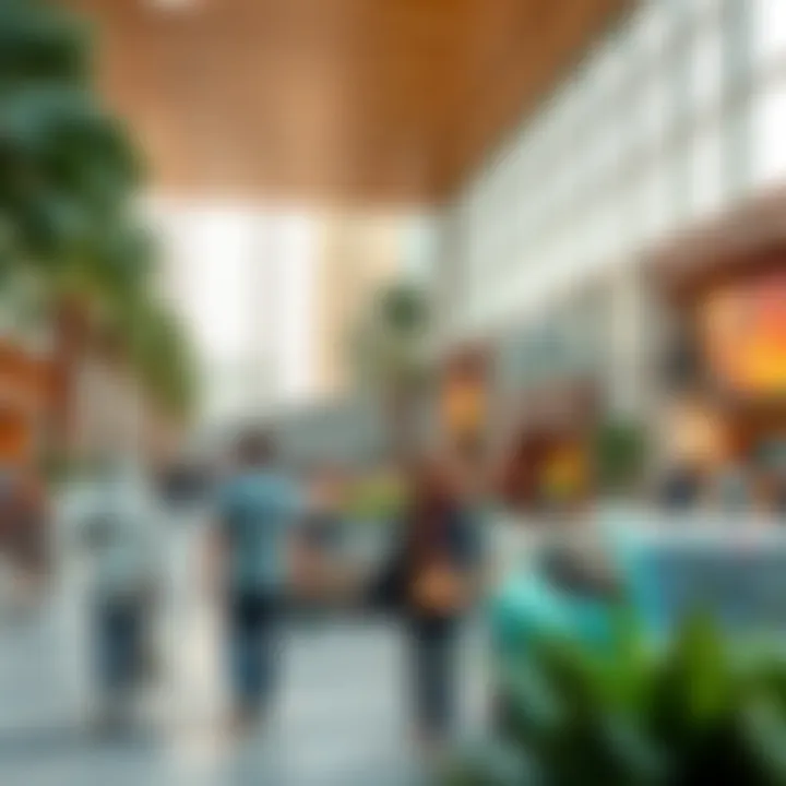 Visitors enjoying the vibrant public spaces within Capital Plaza