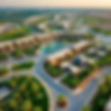 Stunning Aerial Perspective of Caya Arabian Ranches Aerial view of Caya Arabian Ranches showcasing lush landscapes