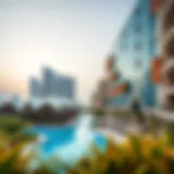 Panoramic view of Caya Dubai showcasing its modern architecture