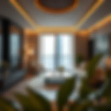 Luxurious Interiors of City Avenue Tower Interior view of a luxury unit in City Avenue Tower