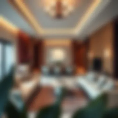 Luxurious interior showcasing modern design and amenities within Palazzo Residence