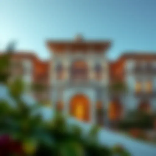 Stunning exterior view of Palazzo Residence showcasing its architectural elegance