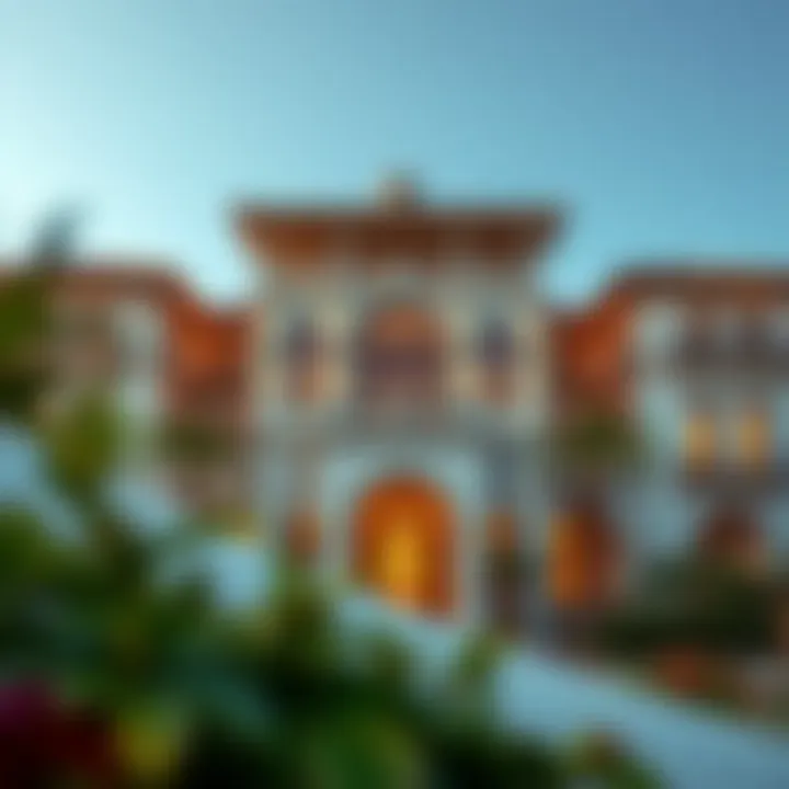 Stunning exterior view of Palazzo Residence showcasing its architectural elegance