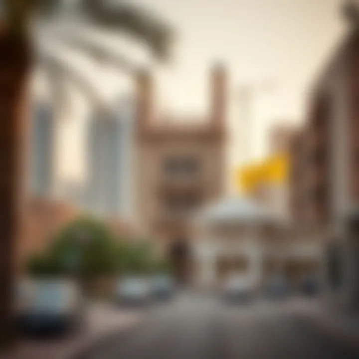 Historical landmarks of Almaya Satwa juxtaposed with contemporary developments