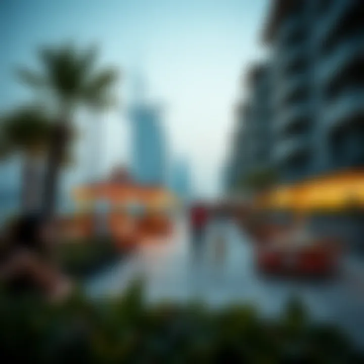 Recreational area with families enjoying the waterfront at كورنيش ديرة