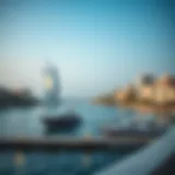A stunning view of the waterfront at كورنيش ديرة