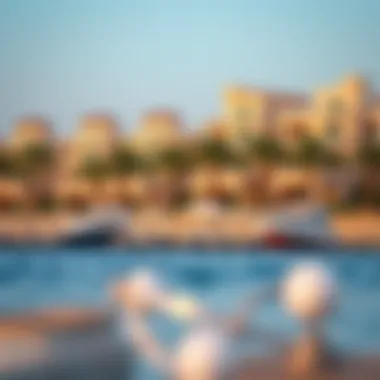 Luxury properties overlooking the shoreline at Creek Beach