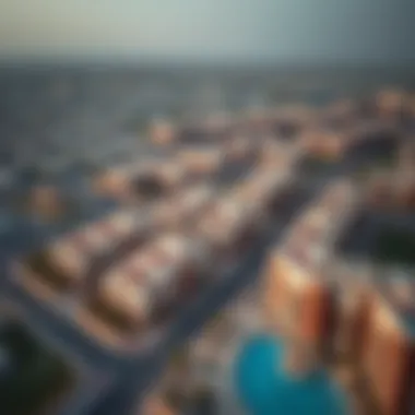 Investment Opportunities in Diab Al Anzi Aerial view of Diab Al Anzi real estate developments highlighting investment opportunities