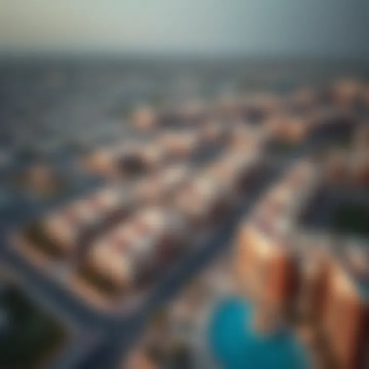 Investment Opportunities in Diab Al Anzi Aerial view of Diab Al Anzi real estate developments highlighting investment opportunities