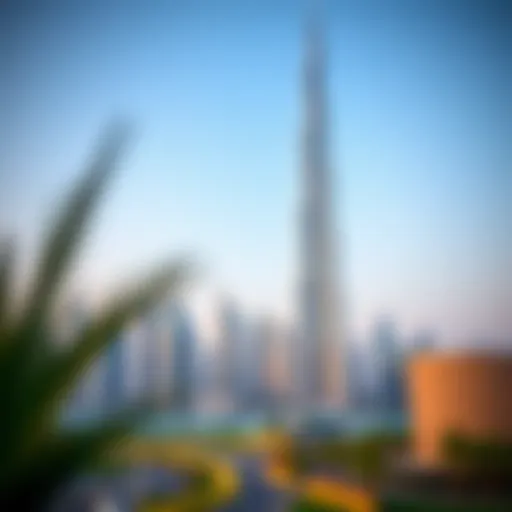 Stunning view of the Dubai Index Tower amidst the skyline