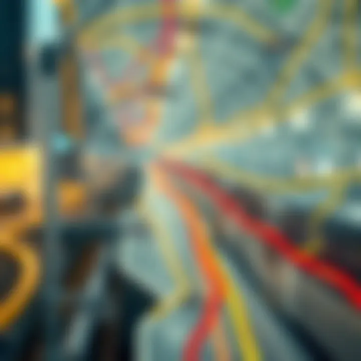 Map highlighting metro lines and their proximity to key residential areas.