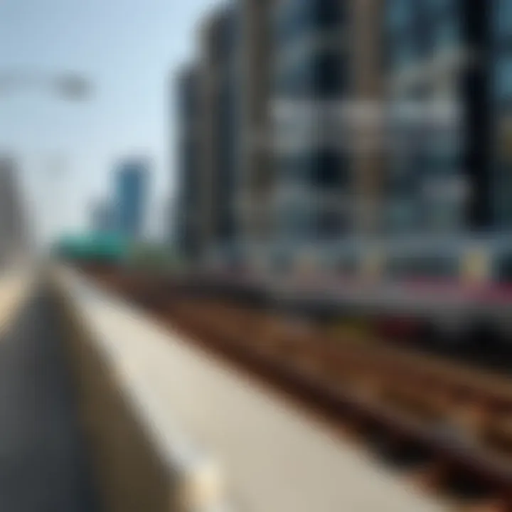 Infographic depicting growth in real estate prices around metro stations.