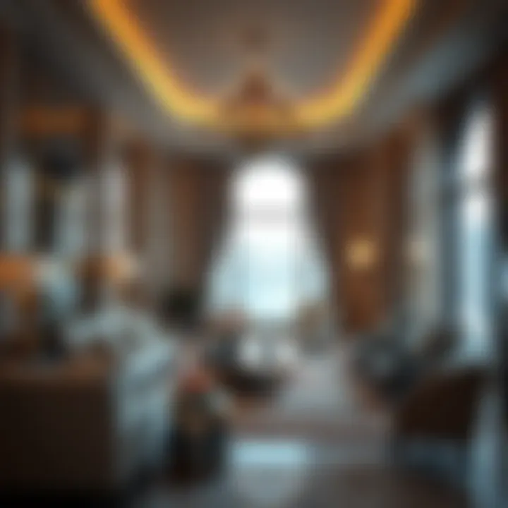 Lavish interior of a high-end apartment in Dubai