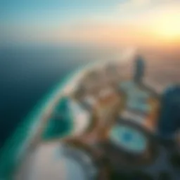 Aerial view of Emaar Beachfront showcasing stunning waterfront properties
