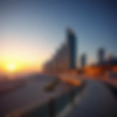 Stunning Sunset Over Emaar Beachfront Panoramic sunset view from Emaar Beachfront