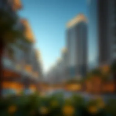 Luxurious residences lining Emaar Boulevard