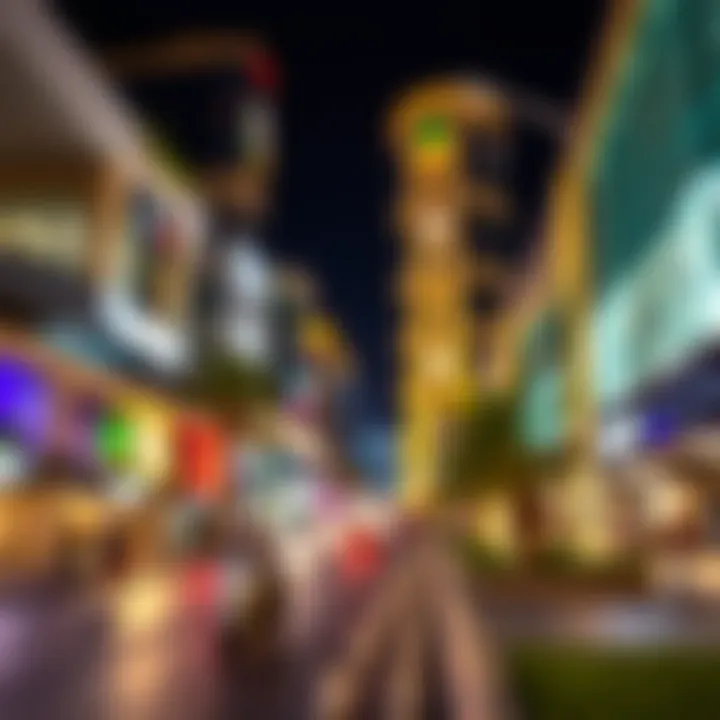 Vibrant lifestyle scene on Emaar Boulevard