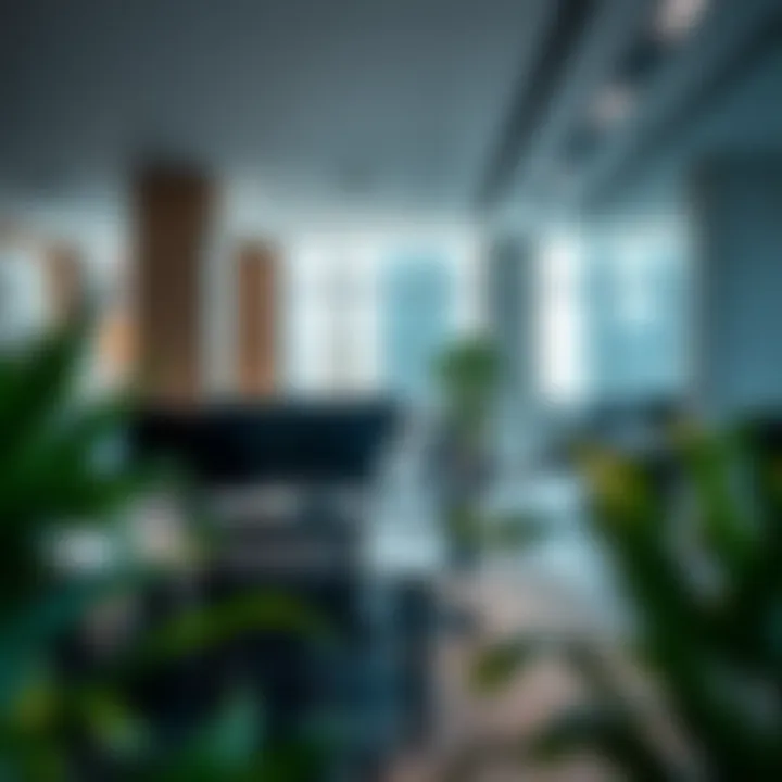 Interior of a modern Emaar office showcasing workspace design