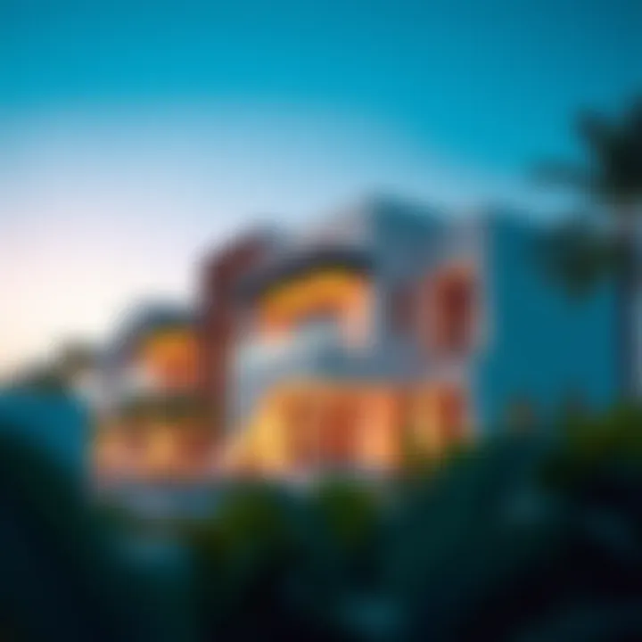 Stunning architectural design of Emaar Villas showcasing modern luxury