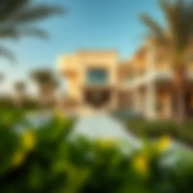 Luxurious outdoor amenities in Emaar Villa community