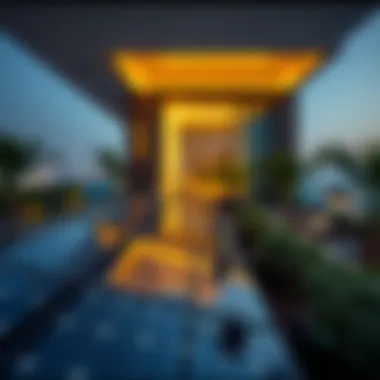 Solar panels and other sustainable technologies utilized in the residence