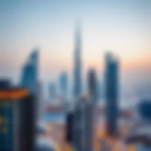 Aerial view of Dubai skyline showcasing luxurious real estate