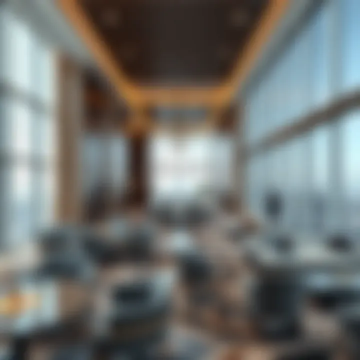 Interior design of Exchange Tower highlighting luxurious office spaces
