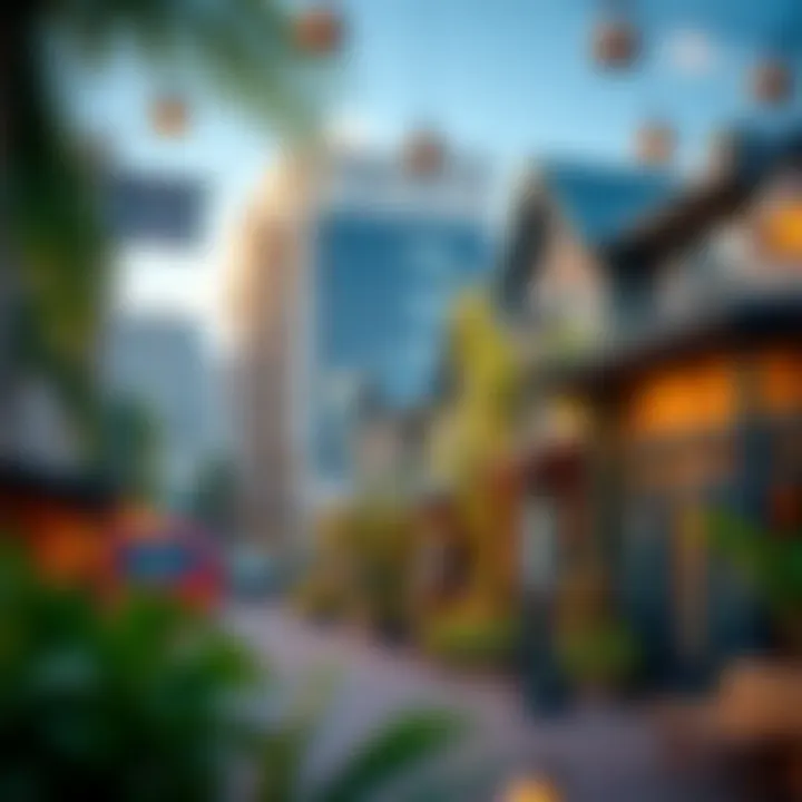 Vibrant Neighborhood in Discovery Gardens Vibrant neighborhood showcasing local amenities