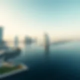 Stunning waterfront view of Abu Dhabi