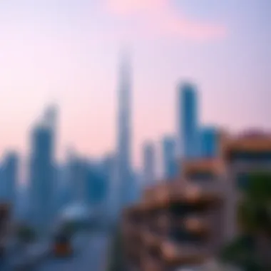 Dubai's Iconic Skyline and Real Estate Growth Stunning skyline of Dubai showcasing real estate development