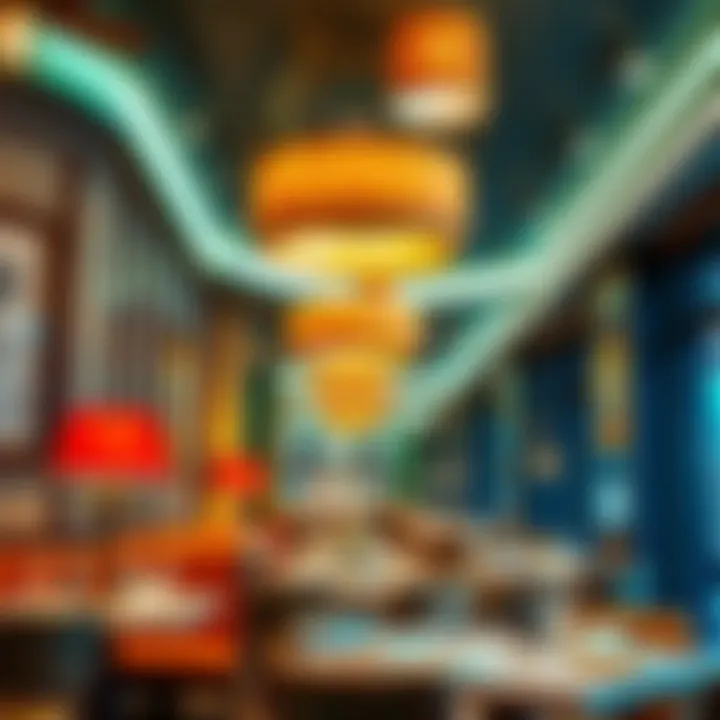 A welcoming restaurant interior filled with cheerful decor