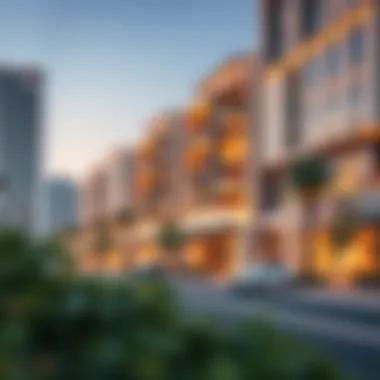 Luxury Living on Al Abraj Street Luxurious residential properties lining Al Abraj Street