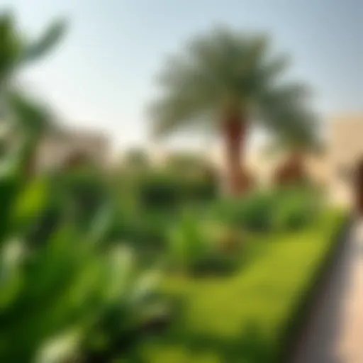 The Lush Greenery of Al Barari Lush greenery of Al Barari showcasing the unique flora