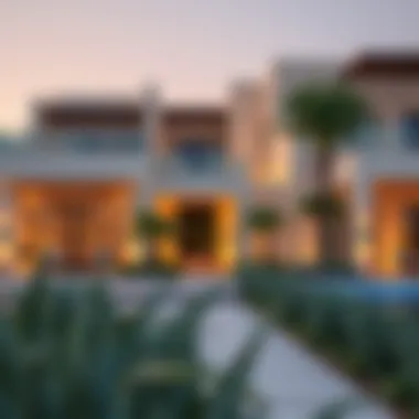 Modern architectural design of residences in Al Barari