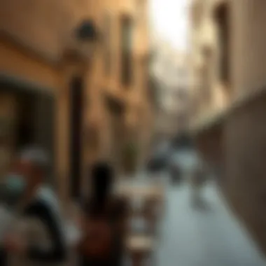 Visitors enjoying the historic ambiance of Al Fahidi's narrow alleys