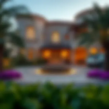 Luxurious Living in Al Mahra Luxurious residential property in Al Mahra with lush landscaping