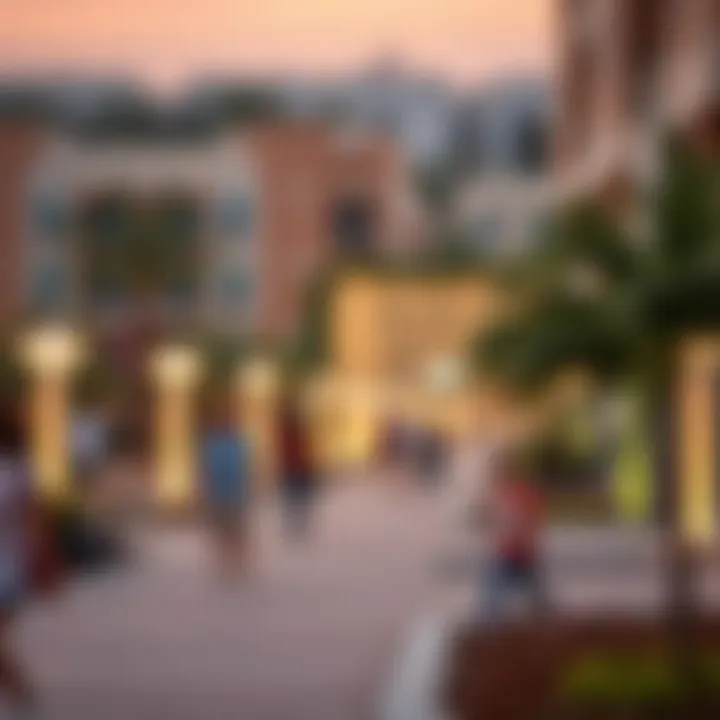 Vibrant community spaces in Al Nahda 2 filled with greenery and recreational areas