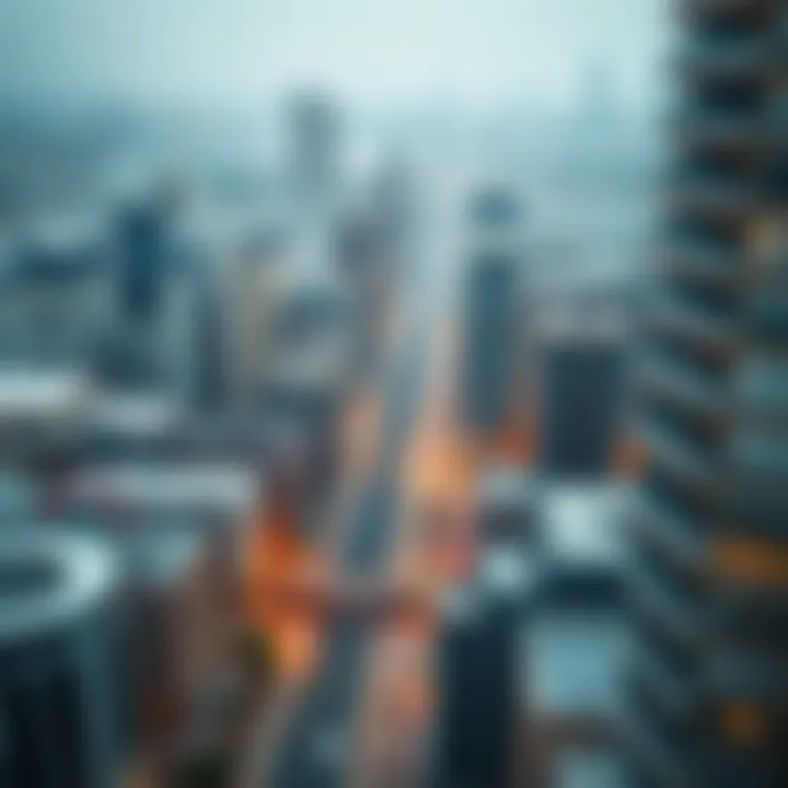 Aerial view of Al Salam Street showcasing urban development