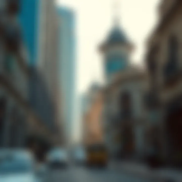 Historical landmarks along Al Salam Street