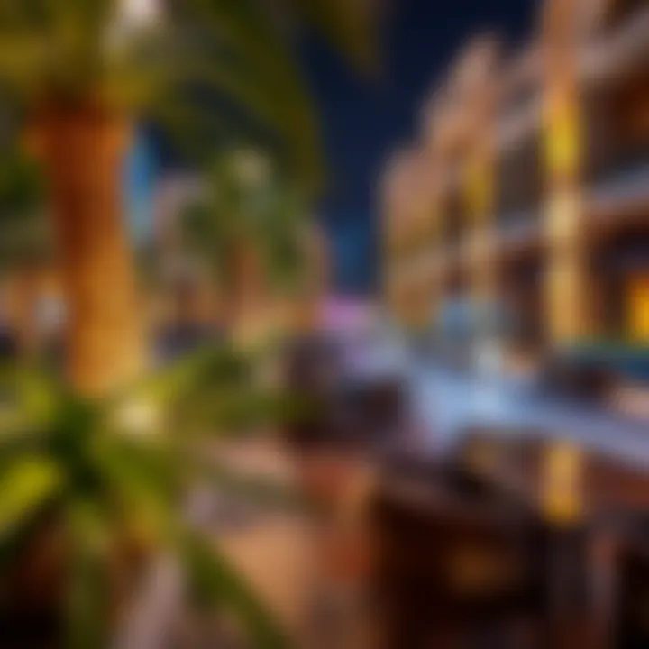 Vibrant lifestyle scene in Al Shaab with amenities