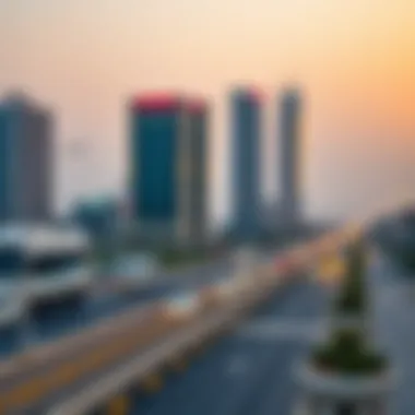 Infographic on infrastructural advancements in Al Sufouh area