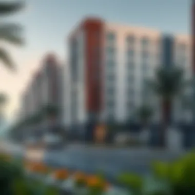 Modern residential developments along Al Sufouh Road